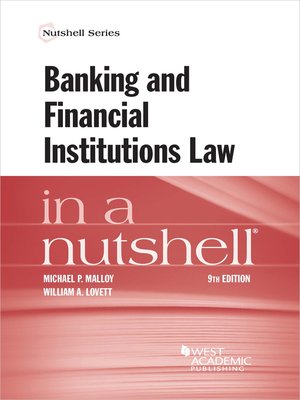 cover image of Banking and Financial Institutions Law in a Nutshell